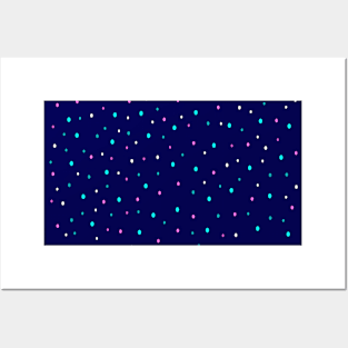 Celestial Polka Dots Posters and Art